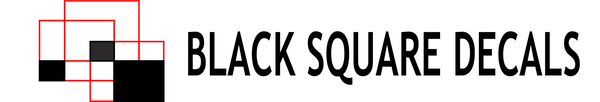 Black Square Decals