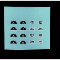 Corgi 1464 Accessories - Taxi Plates