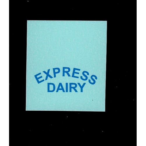 Dinky 490 "Express Dairy" Dairy Van Blue Decals/Transfers 