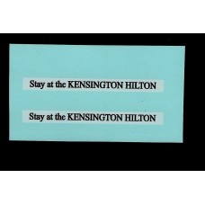 Matchbox 17f Londoner Bus - Kensington Hilton - Waterslide