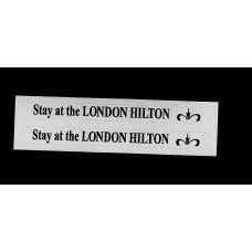 Matchbox 17f Londoner Bus - London Hilton - Stickers