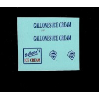 Matchbox 47b Commer Ice Cream Van Custom/Code 3 "Gallones"
