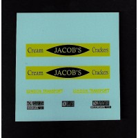 Matchbox 5d London Bus Custom/Code 3 Jacobs Crackers  Transfers