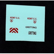 Matchbox 70b Ford Gritter Custom/Code 3 Kent CC Transfers