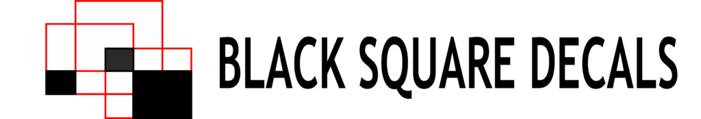 Black Square Decals