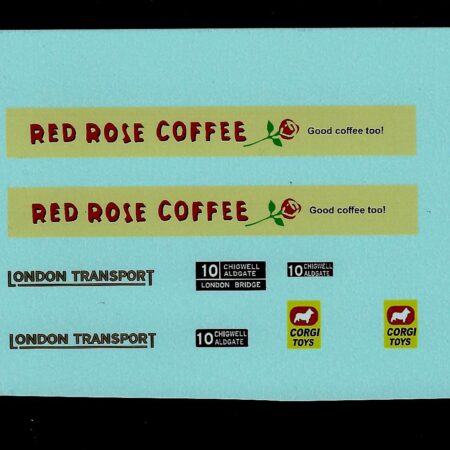 Corgi 468 Bus Red Rose Coffee