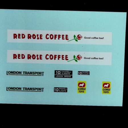 Corgi 468 Bus Red Rose Coffee White