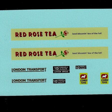 Corgi 468 Bus Red Rose Tea
