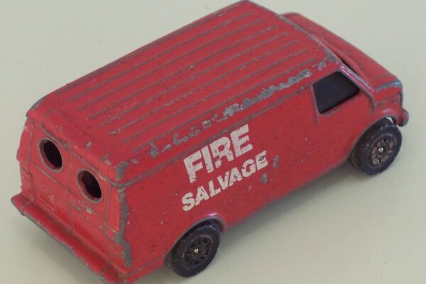 Corgi Juniors J63 Chevrolet Van Fire Salvage