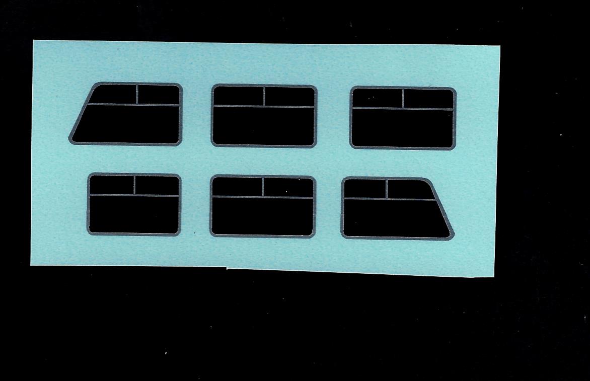 Dinky 274 276 Ford Transit Ambulance Windows