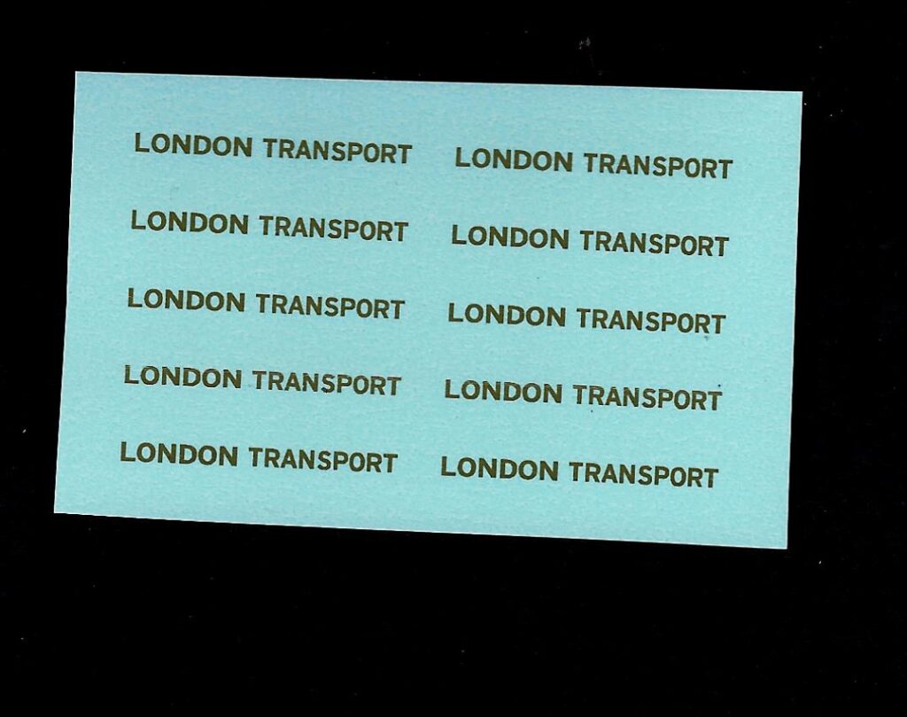 Generic London Transport Plain