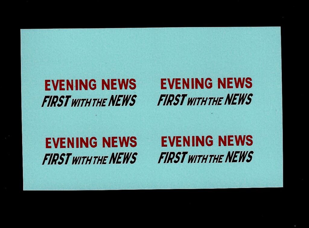 Minic 3124 Austin A40 Evening News