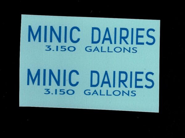 Minic 71M Milk Tanker